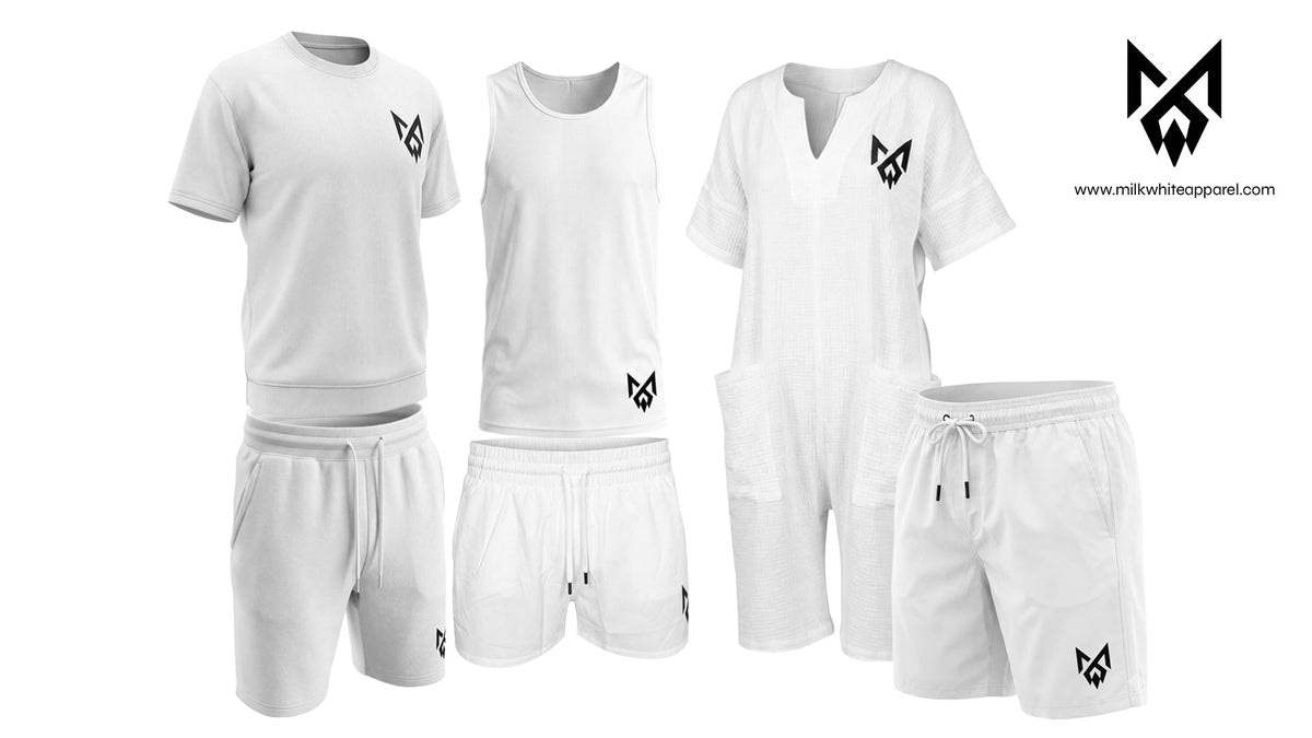 Pure Light: Deflect the Heat with Our All-White Summer Apparel