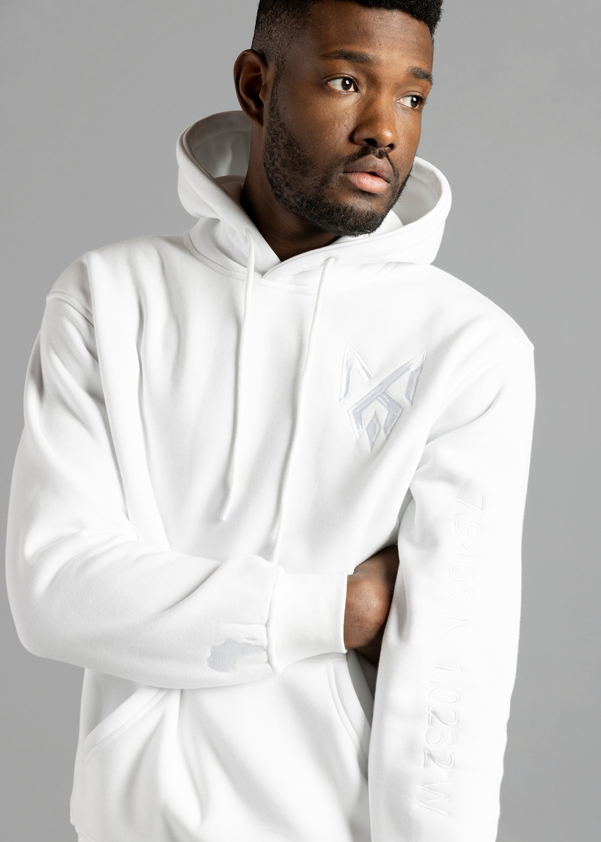All-White Basic Hoodie
