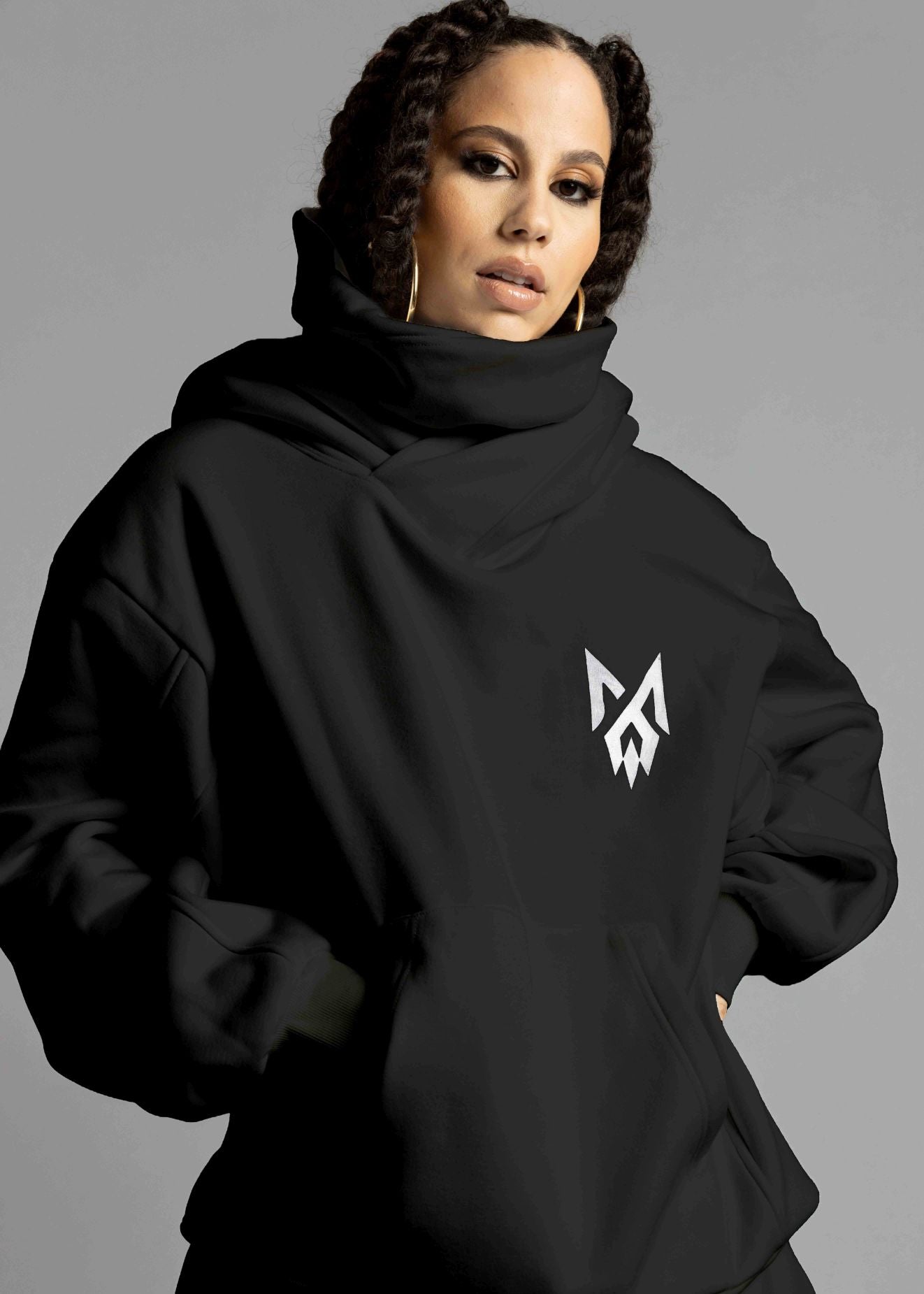 Rosebud Hoodie Black Limited Edition | MilkWhite Apparel