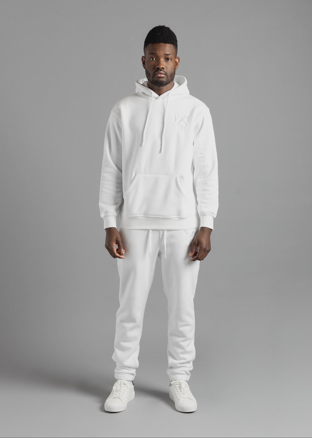 All-White Men's Hoodie